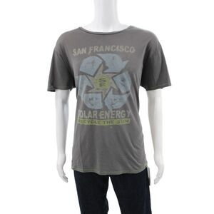 Project E Vintage Mens Graphic Tee Gray 100% Cotton San Francisco Size XL